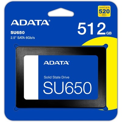 DYSK SSD 512GB ADATA SU650 2,5" SATA do laptopa PC