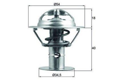 MAHLE TX 180 86D TERMOSTAT, VIDURYS AUŠINAMASIS 