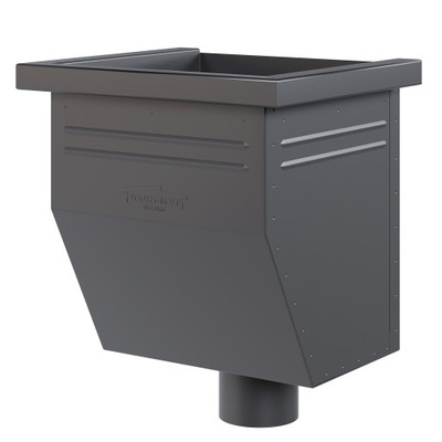 KOSZ ZLEWOWY SKOS-1 DACH-MET Ø 90 MM ANTRACYT 7016