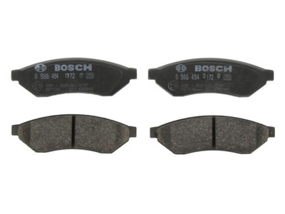 BOSCH 0 986 494 172 КОМПЛЕКТ КОЛОДОК ТОРМОЗНЫХ, HA