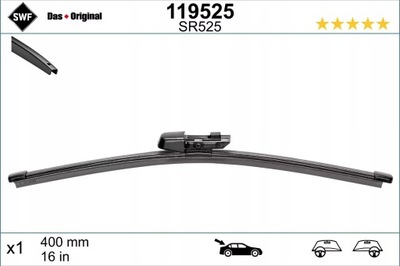 WIPER BLADE REAR 330MM VW TRANSPORTER T6 SKODA FABIA II OCTAVIA SUPERB  