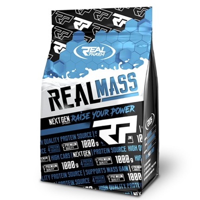 Real Pharm Real Mass 1000g Gainer Truskawka
