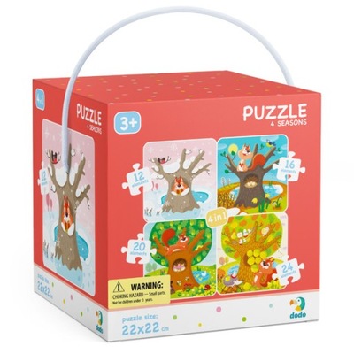 Puzzle 4w1 Pory roku 12, 16, 20 i 24 elementy