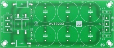 Symetryczny zasilacz do wzmacniaczy audio, AVT3233 PCB