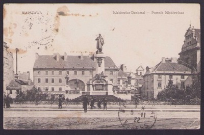 Warszawa - Pomnik Mickiewicza