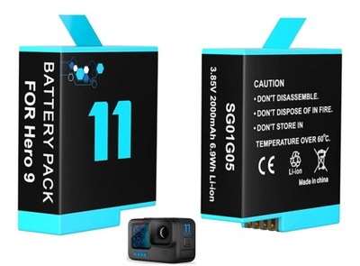 Akumulator bateria GoPro Hero 9 10 11 - 2000mAh