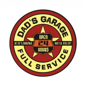 Dad's Garage Full Service - naklejka