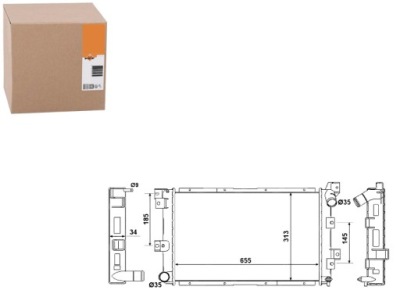 Nrf 58061 радиатор, система охлаждение двигателя фото №1