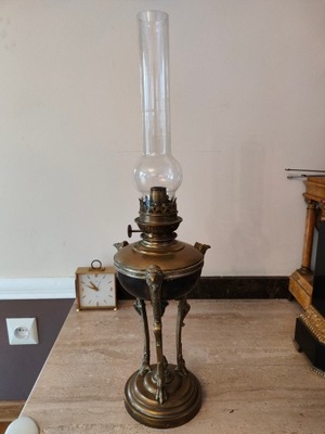 Lampa naftowa EMPIRE Francja XIX