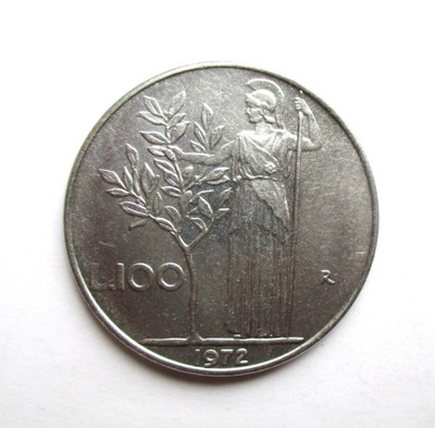 100 Lirów 1972 r. Italia