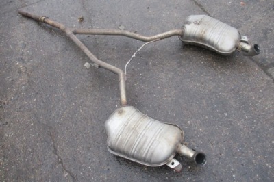 Audi a8 d3 3.0 tdi гаситель конечный выхлоп комплект фото №1