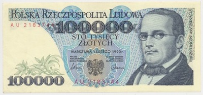 4131. 100.000 zł 1990 - AU - st. 2+