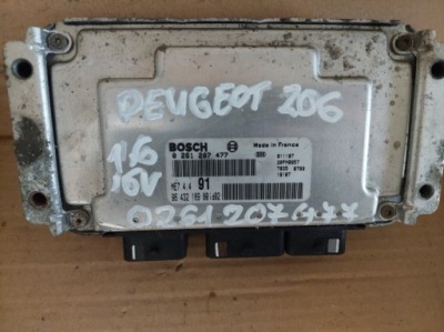 Citroen peugeot 1,6 бортовой компьютер блок управления 0261207477 фото №1