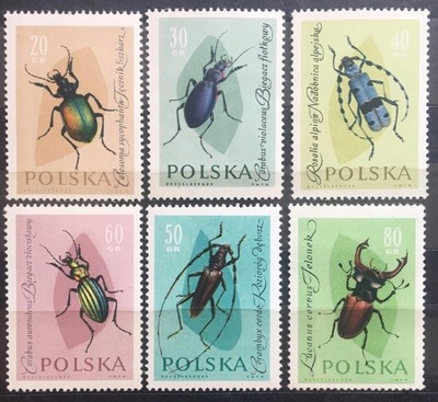 Fi 1132-1137 ** 1961 - chrząszcze - luzaki