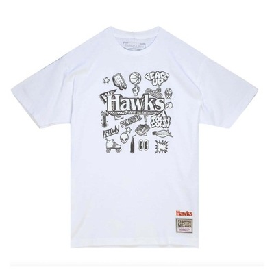 Koszulka Mitchell Ness Doodle SS Atlanta Hawks M