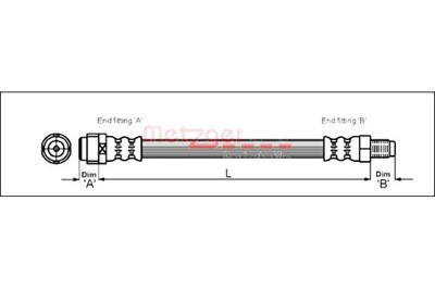 METZGER CABLE DE FRENADO  