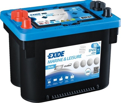 AKUMULATOR EXIDE ŻELOWY AGM 12V 50AH 750A EP450