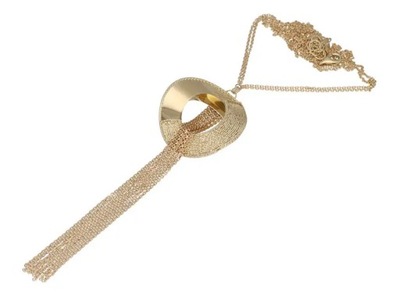 Złoty naszyjnik 585 krawatka z długimi łańcuszkami 15,61g długi łańcuch