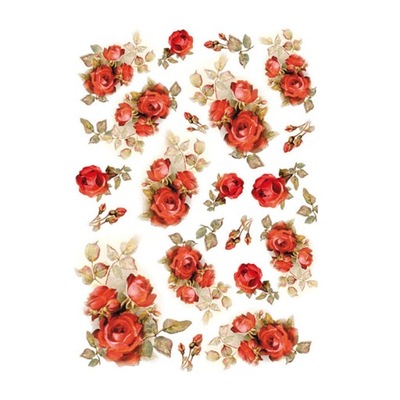 STAMPERIA PAPIER RYŻOWY z motywem (nr DFSA-4154) arkusz A4 do decoupage