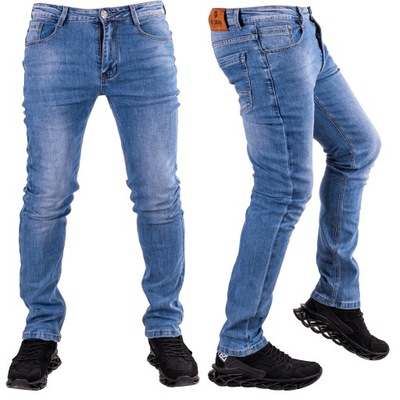 Spodnie męskie jeansowe FERRAN r.33