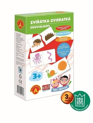 PUZZLE ZWIERZĄTKA ZABAWA I NAUKA CZ/SK ALEX