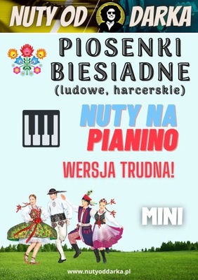 Nuty biesiadne na pianino wersja TRUDNA! MINI, PDF