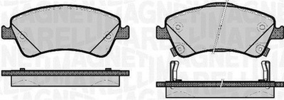 MAGNETI MARELLI 363916060665 JUEGO ZAPATAS HAMULCOWYCH, FRENOS TARCZOWE  