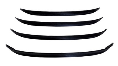 Накладка накладка бампера перед карбон twingo ii фото №1