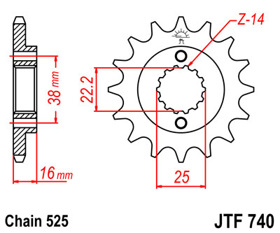 KRUMPLIARATIS PRIEK. JT 15Z ĮVAIR. 525 DUCATI MONSTER 796 