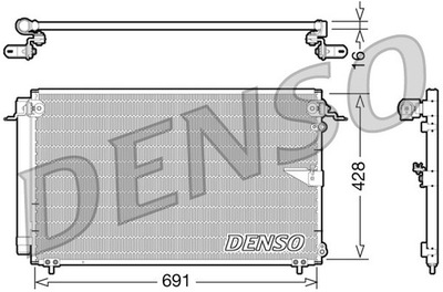 RADIATOR AIR CONDITIONER DENSO DCN51008  