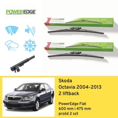 ДВІРНИКИ ПЕРЕД DO SKODA OCTAVIA 2 LIFTBACK (2004-2013) POWEREDGE