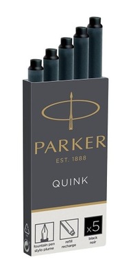Parker naboje Quink długie, czarne A`5