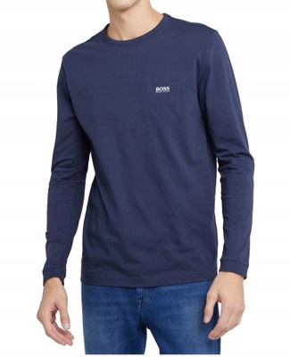 HUGO BOSS Premium Granatowy Longsleeve Logo _ M