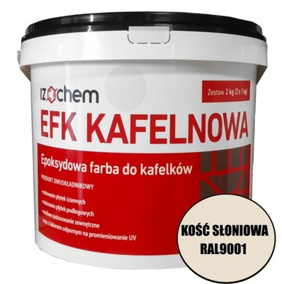 Farba do kafelków kuchnia łazienka 2 kg 6 kolorów