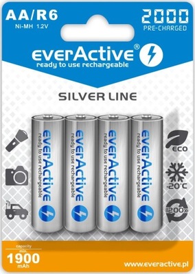 EverActive Akumulatory paluszki R6/AA 2000 mAH, bl