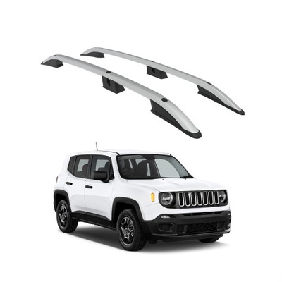 TURTLE РЕЙЛІНГИ НА ДАХ CROWN DO JEEP RENEGADE BU 2015 - 2024 СРІБНА