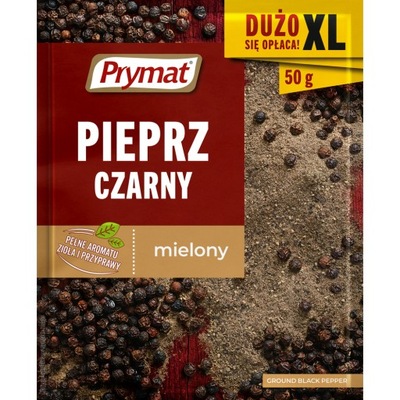 Pieprz czarny mielony XXL 50g Prymat