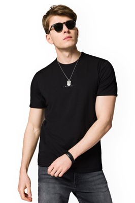 Koszulka T-shirt Czarna z Logo Steph Lancerto 3XL