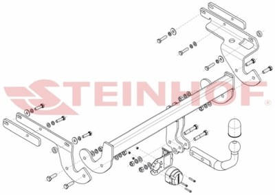 TOW BAR TOW BAR TOYOTA YARIS (3/5D) 2014-  