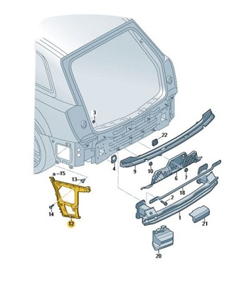 НОВЫЕ ОРИГИНАЛЬНЫЕ AUDI OE НАПРАВЛЯЮЩАЯ 4M0807454A