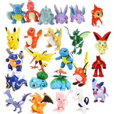 FIGURKI POKEMON GO ZESTAW FIGUREK 24szt POKEMONY NIESPODZIANKA