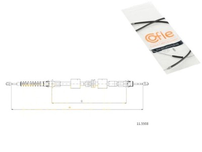 TELCO 11.5508 ТРОС HAM. ЗАД MONDEO 94- L=P 1103618 94BB2A809BJ 1038834