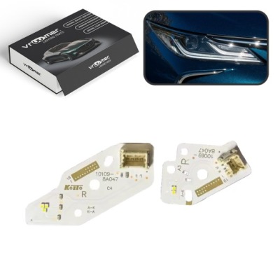 Модуль пластина led drl фары фара toyota corolla xii 2018 - 2021 правый фото №1
