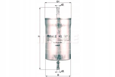 ФІЛЬТР ПАЛИВА MAHLE 3R0127401 WK8036