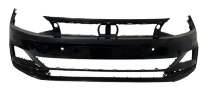 Бампер перед передний vw polo vi 2g 6x pdc фото №1