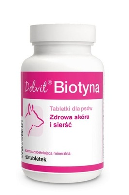 DOLFOS BIOTYNA WITAMINY NA SIERŚĆ DLA PSÓW 90 TBL