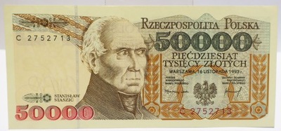 50000 50 000 ZŁ ZŁOTYCH 1993 C I/I-