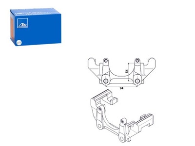 ABETE SOPORTE DE FRENADO PARTE DELANTERA L/P AUDI 100 C4 A3 A4 B5 A6 C4 A6 C5  