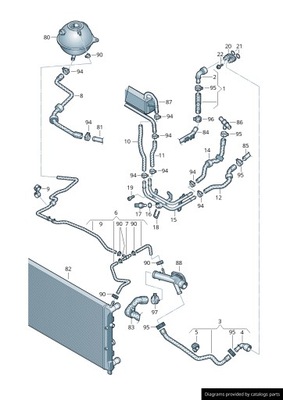 ПАТРУБОК РІДИНИ CHŁODZĄCEJ VW AUDI SEAT 6R0121059B ASO