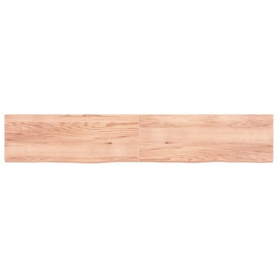 vidaXL Blat do stołu, jasnobrązowy, 220x40x4 cm, lite drewno dębowe